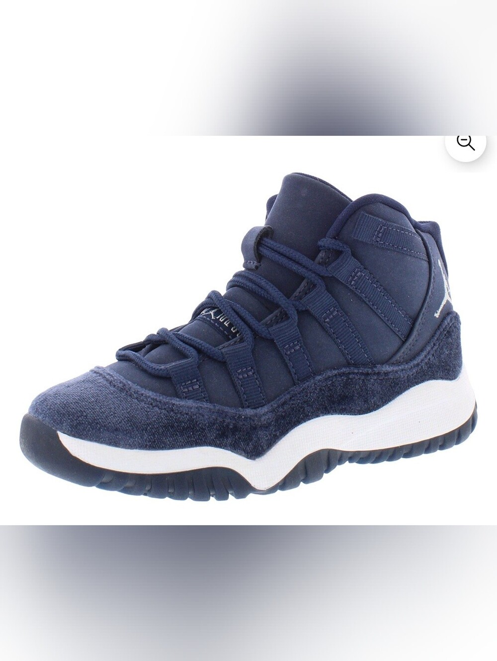 Nike Jordan 11 Retro PS Boys Shoes Size 1, Color: Midnight Navy/Metallic Silver